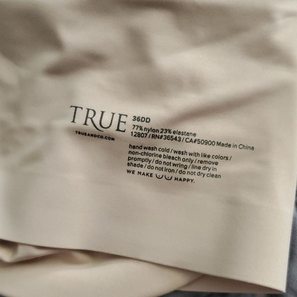 True smoothing unlined 36DD bra